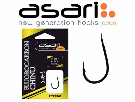 ANZUELO ASARI CHINU NEGRO NIQUEL MONTADO