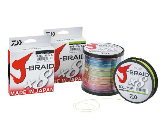TRENZADO DAIWA J BRAID X8 300MTS MULTICOLOR