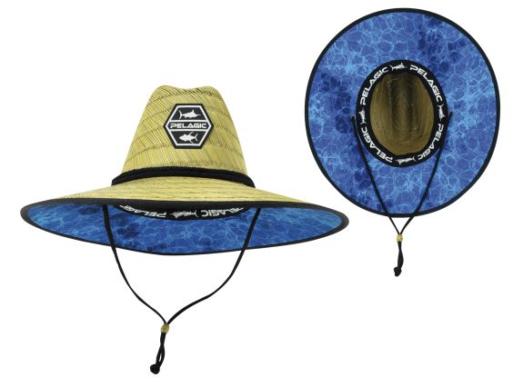 GORRO DE PAJA PELAGIC BAJA STRAW HAT BLUE HEX