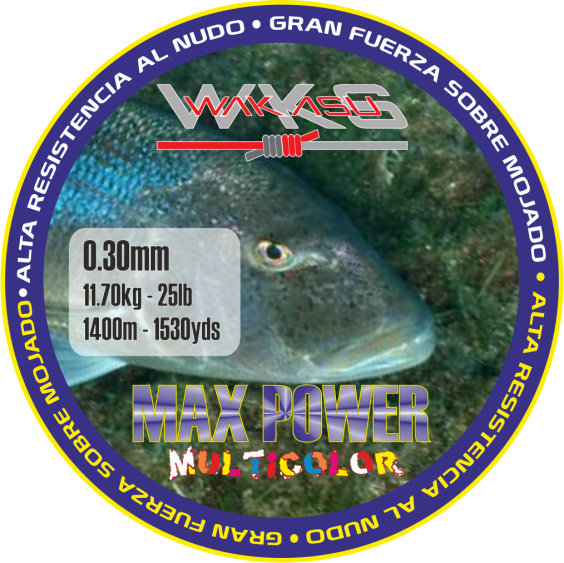 MONOFILAMENT WAKASU MULTICOLOR MAX POWER
