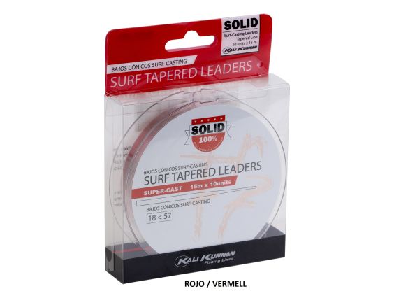 COLA DE RATA SOLID SURF TAPERED LEADERS 15MX10U 