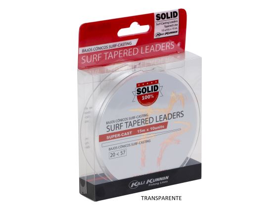 COLA DE RATA SOLID SURF TAPERED LEADERS 15MX10U 