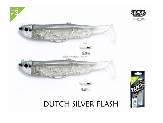 DOBLE COMBO BLACK MINNOW 120 SHORE