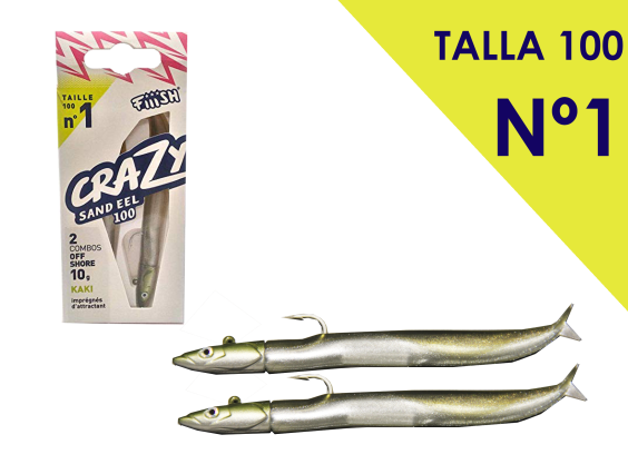 DOBLE COMBO CRAZY SAND EEL 100 OFFSHORE