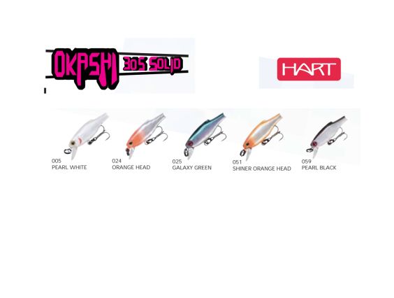 HART OKASHI SOLID MINNOW 30S