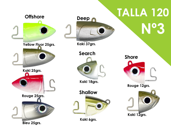 CABEZA BLACK MINNOW 120 OFF SHORE