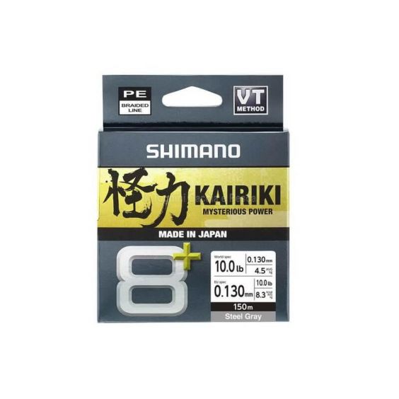 TRENZADO SHIMANO KAIRIKI 8+ 150M/ 0.10MM GREY